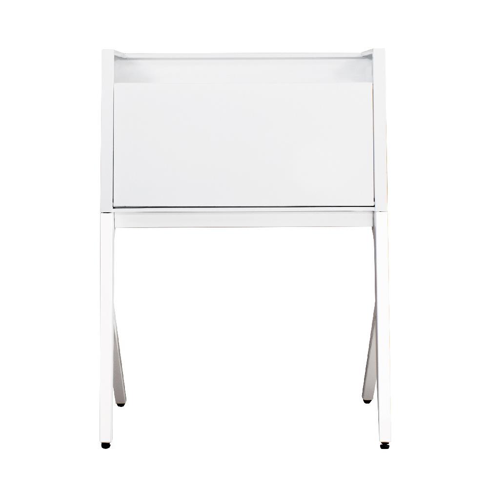 โต๊ะทำงานเหล็ก KIOSK BV-01 90 ซม. สีขาว