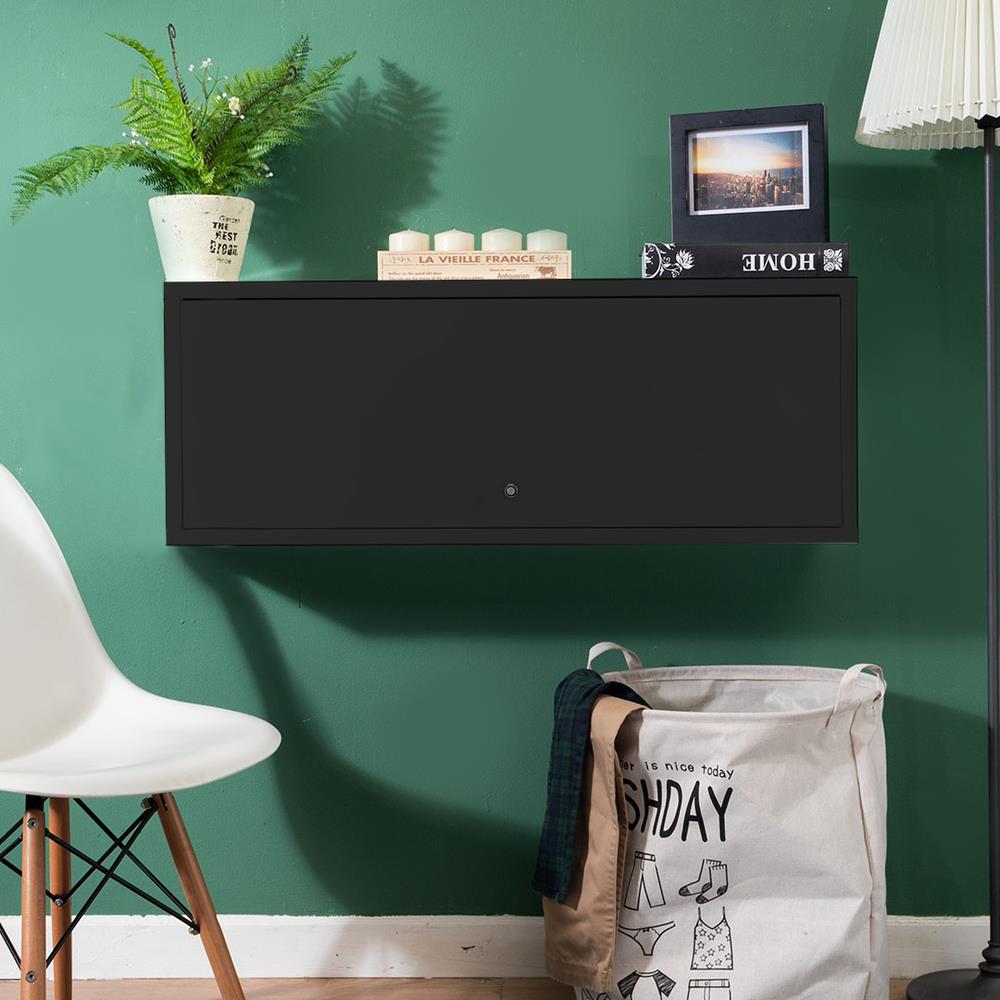 ตู้แขวนผนัง KIOSK HD-80 BM เหล็ก สีดำ