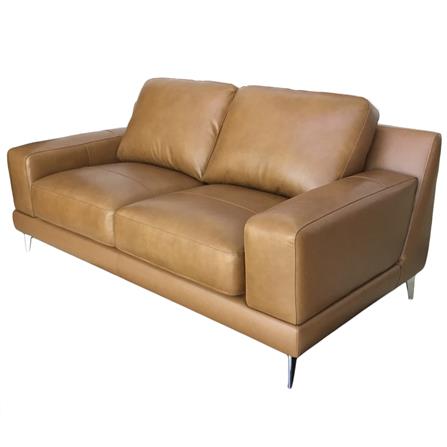 โซฟา 2 ที่นั่ง FURDINI VENUS หนังแท้ผิวสัมผัส สีน้ำตาล_1