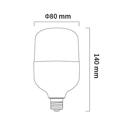 หลอด LED SHINING SUPER BRIGHT DAYLIGHT 20 วัตต์ E27_2