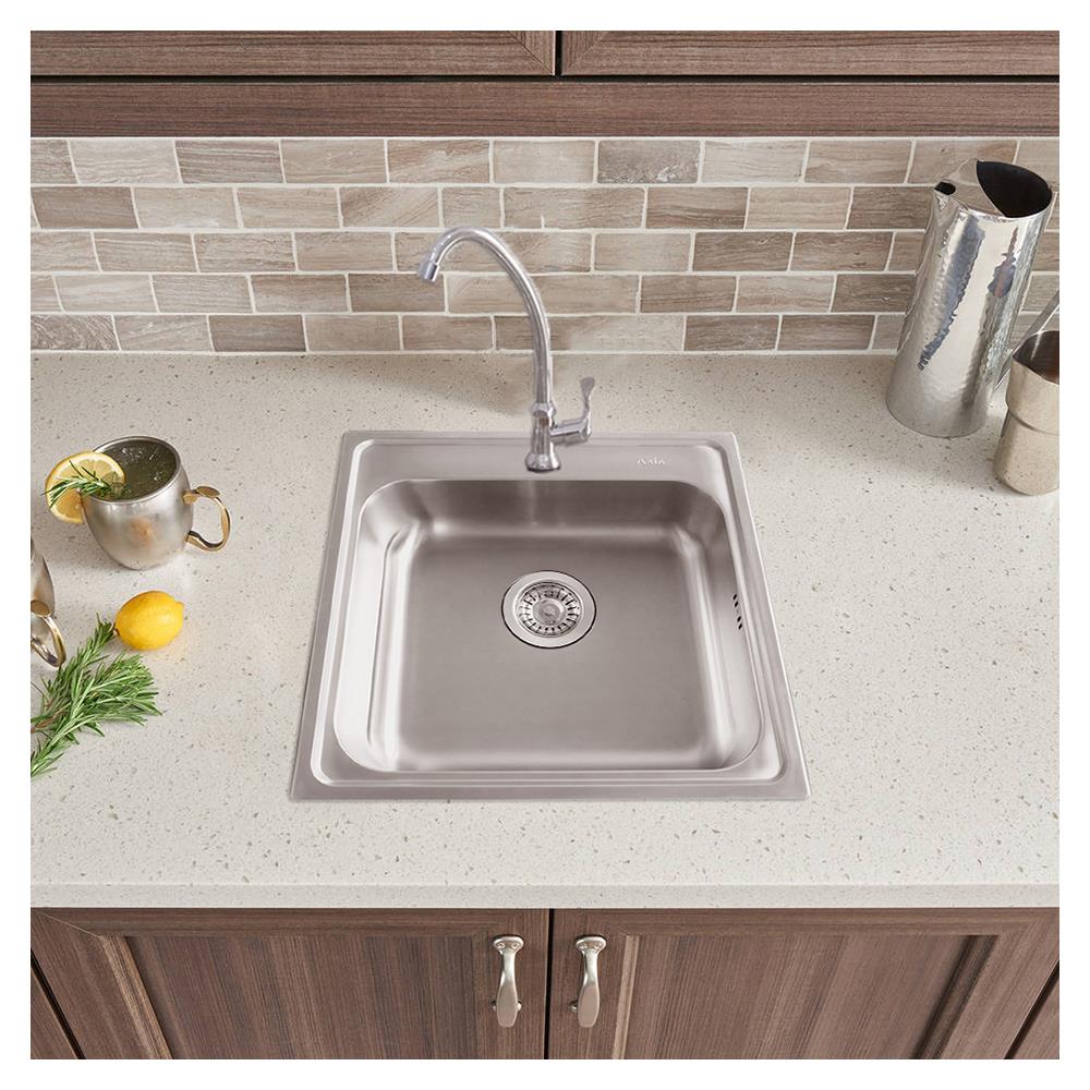 ซิงค์ฝัง 1หลุม AXIA PP5050 สเตนเลส