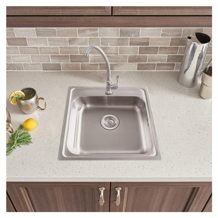 ซิงค์ฝัง 1หลุม AXIA PP5050 สเตนเลส_2