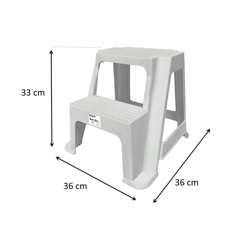 บันได MINI 2 STEP MATALL สีขาว