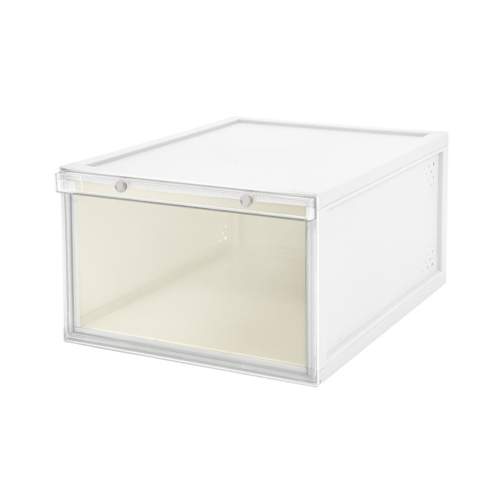 กล่องรองเท้า STACKO MAGNETIC LOCK MONO 28X37X18.3 ซม. สีขาว_1