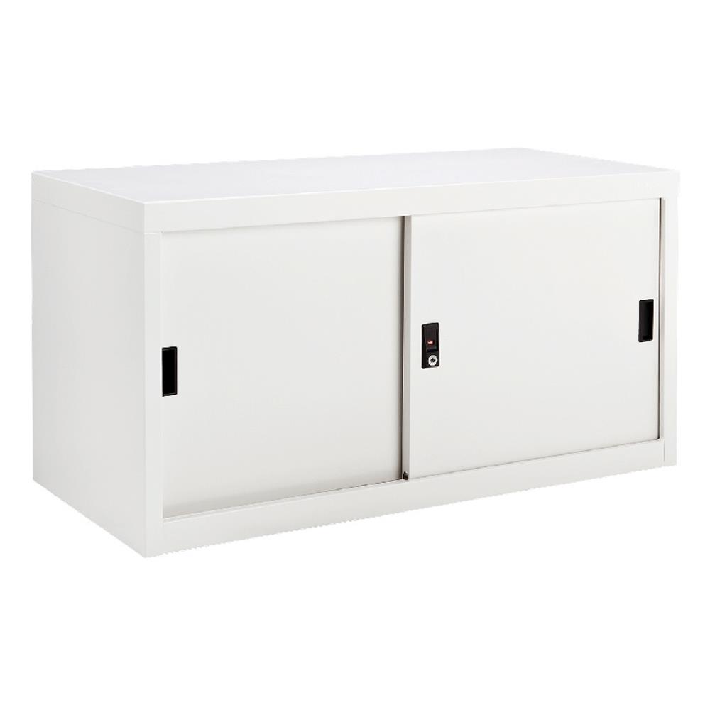 ตู้เหล็กบานเลื่อนทึบ KIOSK USB-1 สีขาว