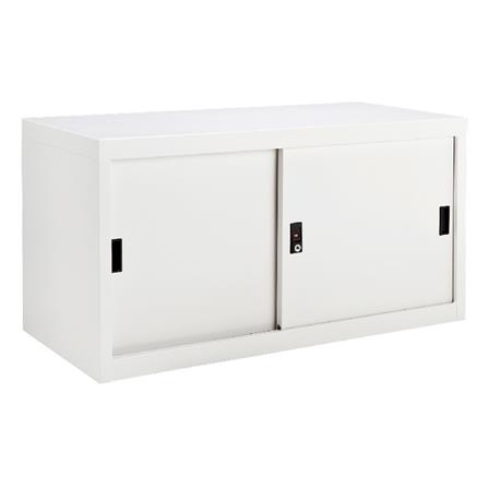 ตู้เหล็กบานเลื่อนทึบ KIOSK USB-1 สีขาว_1