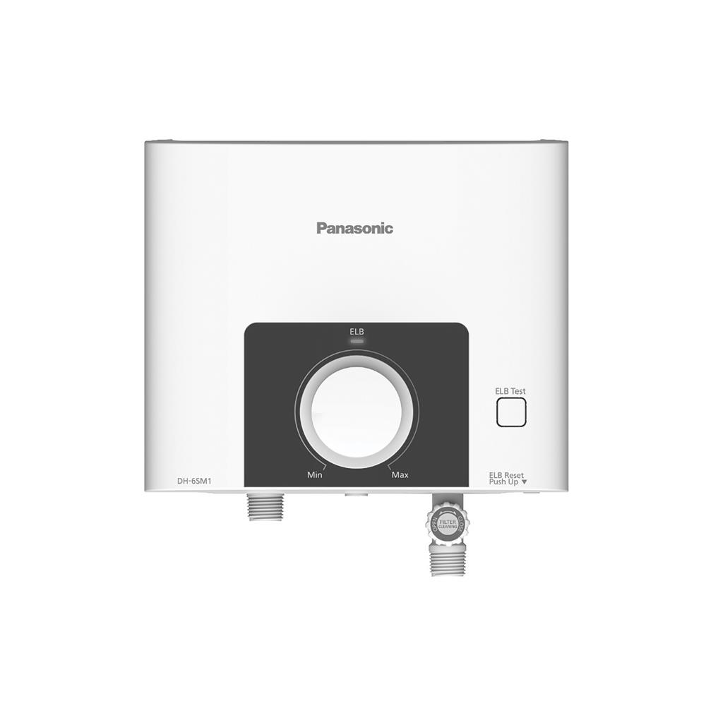 เครื่องทำน้ำร้อน PANASONIC DH-6SM1TW 6000 วัตต์ สีขาว/ดำ