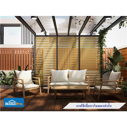 ไม้ระแนง WATSADUNIYOM แบบตัน 5X300X2 ซม. สีไม้สัก_2