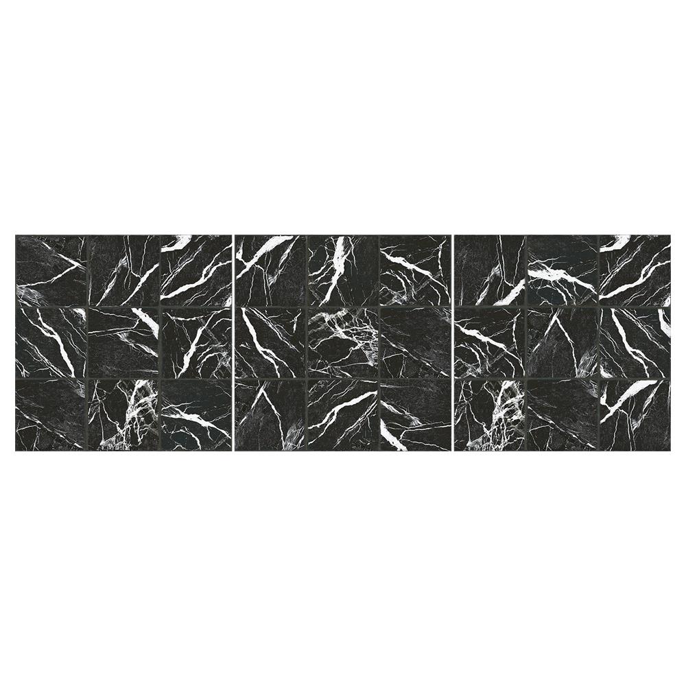 กระเบื้องพื้นพอร์ซเลน  16x16 นิ้ว COTTO อิลลูชั่นมาร์เบิล ดำ PM 0.96M2