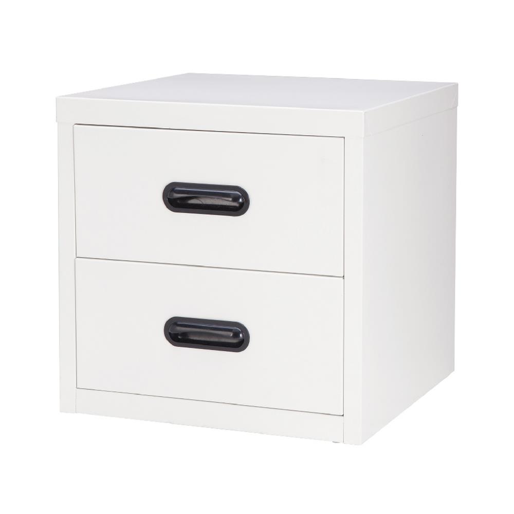 ตู้ลิ้นชักเหล็ก 2 ลิ้นชัก KIOSK UNI-4 สีขาว