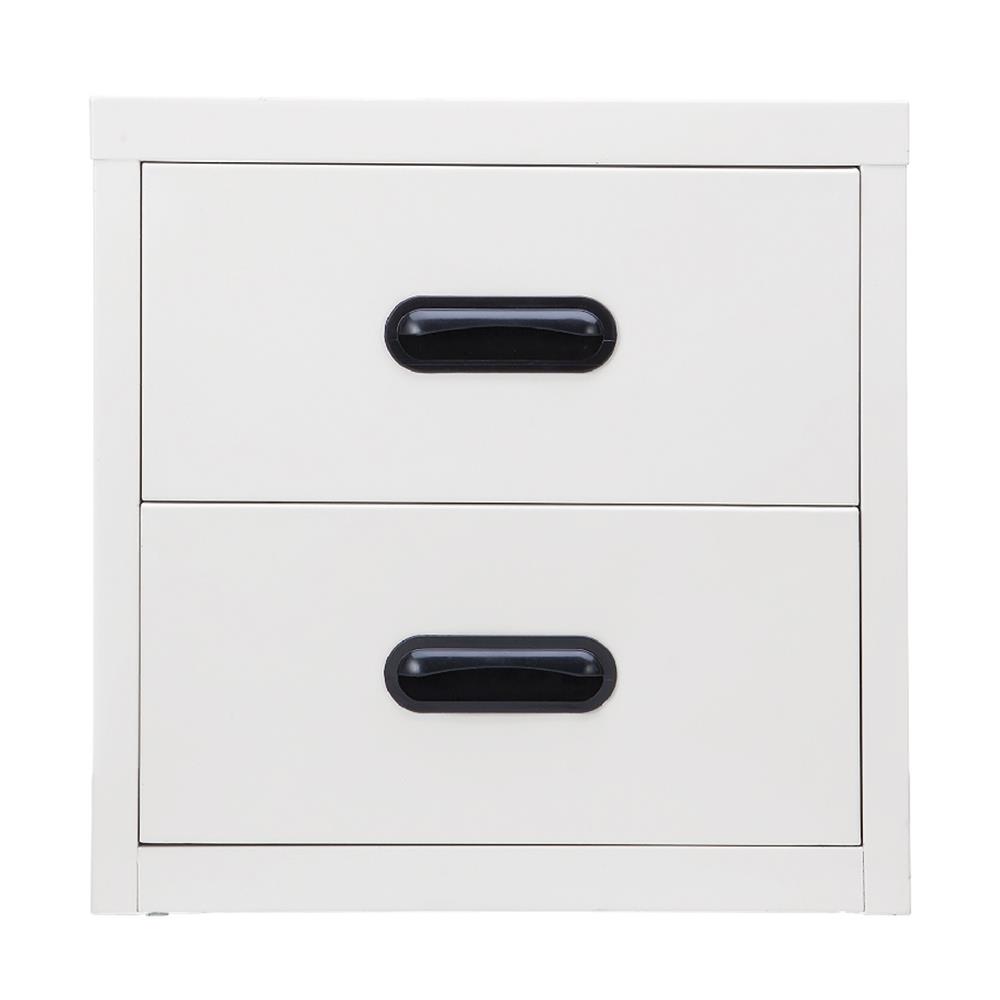 ตู้ลิ้นชักเหล็ก 2 ลิ้นชัก KIOSK UNI-4 สีขาว