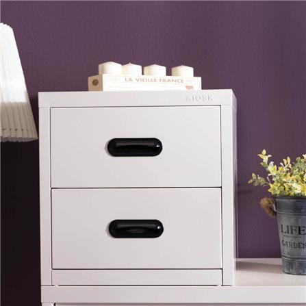 ตู้ลิ้นชักเหล็ก 2 ลิ้นชัก KIOSK UNI-4 สีขาว_3