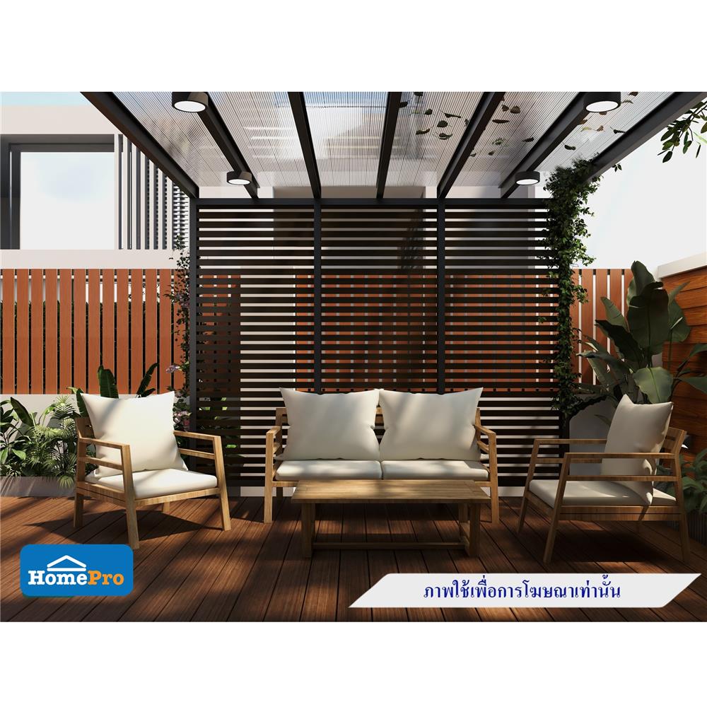 ไม้ระแนง WATSADUNIYOM แบบตัน 5X300X2 ซม. สีน้ำตาล