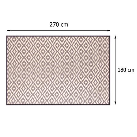 เสื่ออเนกประสงค์ MAT-ER MERRY MERRY SIZE L 180x270 ซม. สีน้ำตาล/ครีม_3