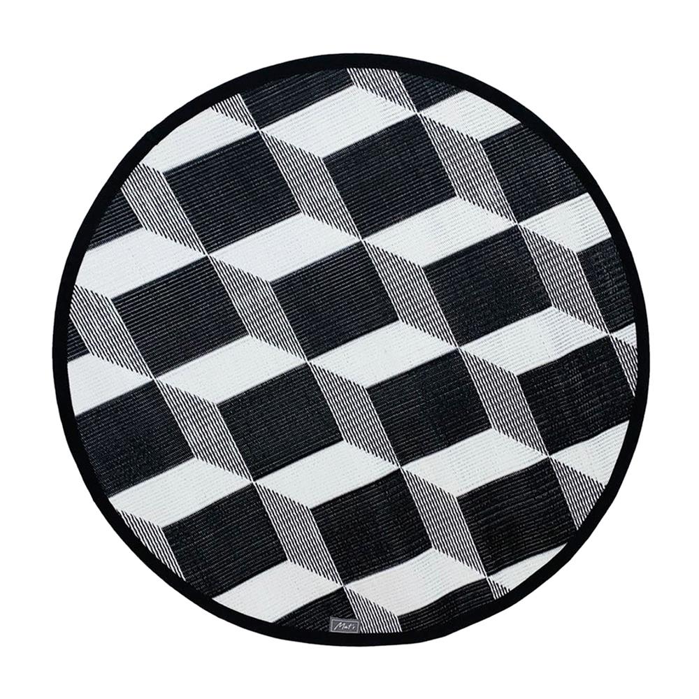 เสื่ออเนกประสงค์ MAT-ER TILES 3D 110X110 ซม. สีขาว/ดำ