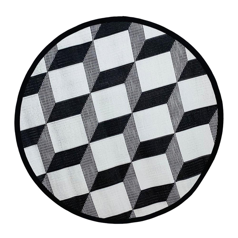 เสื่ออเนกประสงค์ MAT-ER TILES 3D 110X110 ซม. สีขาว/ดำ