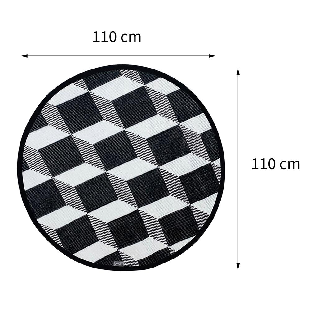 เสื่ออเนกประสงค์ MAT-ER TILES 3D 110X110 ซม. สีขาว/ดำ