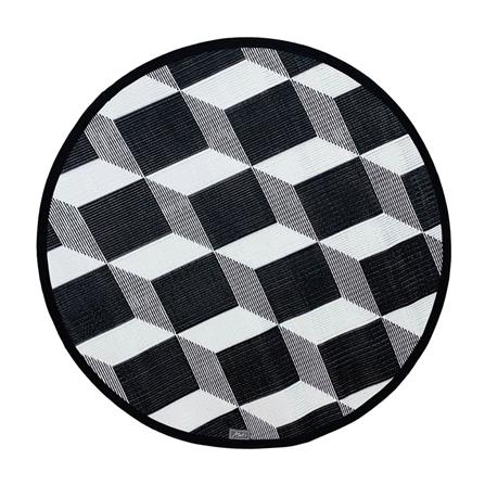 เสื่ออเนกประสงค์ MAT-ER TILES 3D 110X110 ซม. สีขาว/ดำ