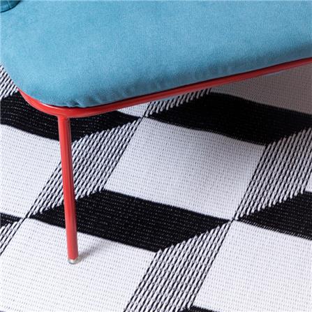 เสื่ออเนกประสงค์ MAT-ER TILES 3D 110X110 ซม. สีขาว/ดำ_3