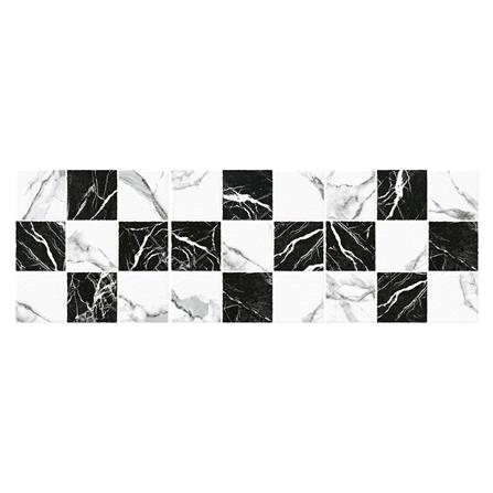 กระเบื้องพื้นพอร์ซเลน  16x16 นิ้ว COTTO เชส มาร์เบิลมิกซ์ ขาว ดำ HYG_2