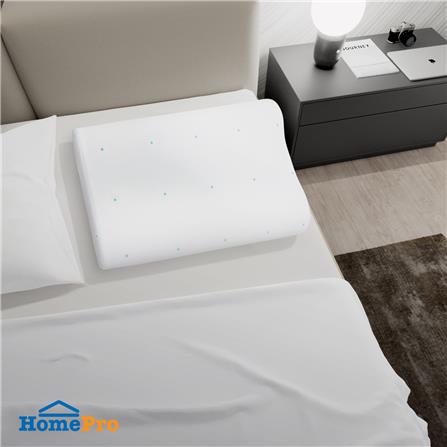 หมอนสุขภาพ เมมโมรี่โฟม HOME LIVING STYLE DENIS 58x38x12 ซม. สีขาว_2