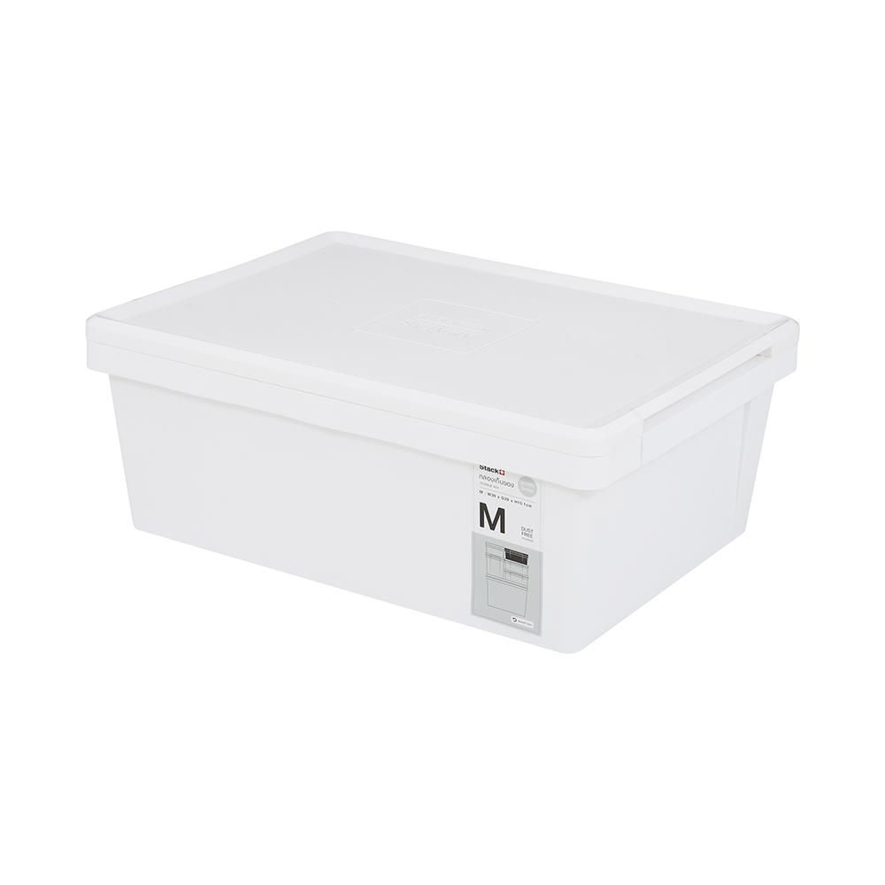 กล่องเก็บของ ฝาล็อค STACKO MONO 6692 10 ลิตร 29x39.1x15 ซม. สีขาว