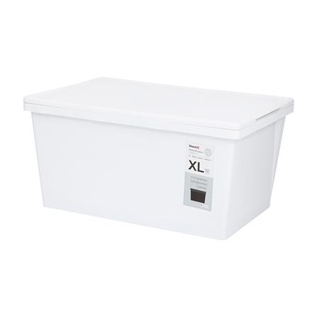 กล่องเก็บของ ฝาล็อค STACKO MONO 6694 43 ลิตร 39.2x58.2x28.8 ซม. สีขาว_0