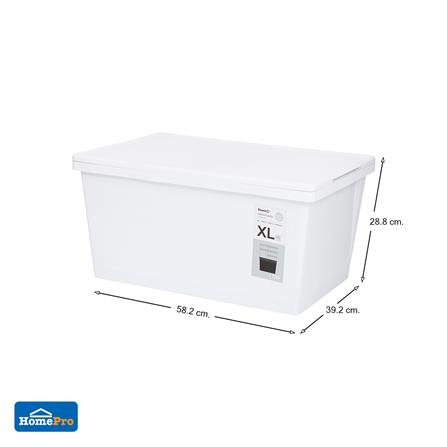 กล่องเก็บของ ฝาล็อค STACKO MONO 6694 43 ลิตร 39.2x58.2x28.8 ซม. สีขาว_4