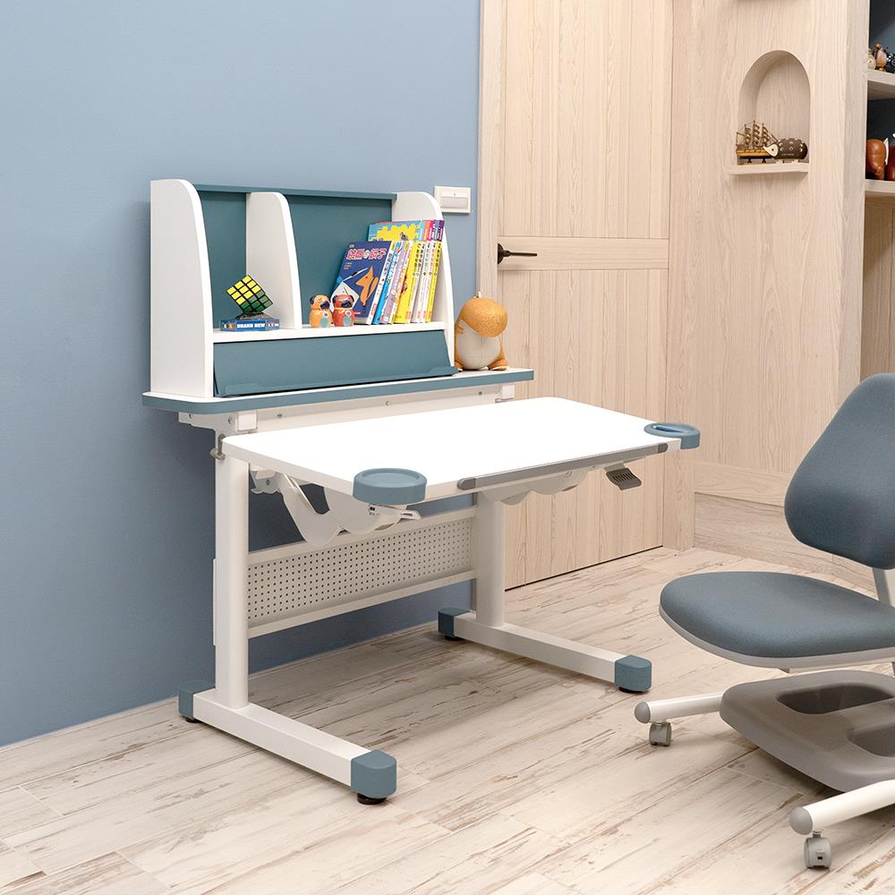 โต๊ะเขียนหนังสือ COMF-PRO M27 90 ซม. สีฟ้า