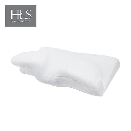 หมอนสุขภาพ เมมโมรี่โฟม HOME LIVING STYLE ALVIN 61x36x12 ซม. สีขาว_0