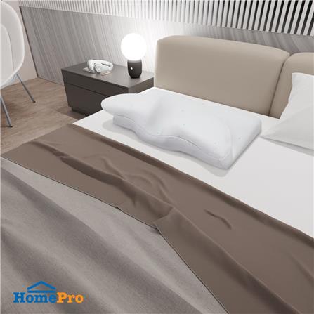 หมอนสุขภาพ เมมโมรี่โฟม HOME LIVING STYLE ALVIN 61x36x12 ซม. สีขาว_3