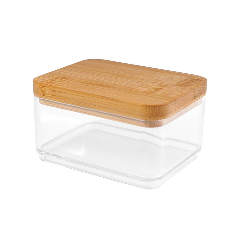 กล่องใสฝาไม้ STACKO MOKU BB01051 7.2x9.2x5.2 ซม.