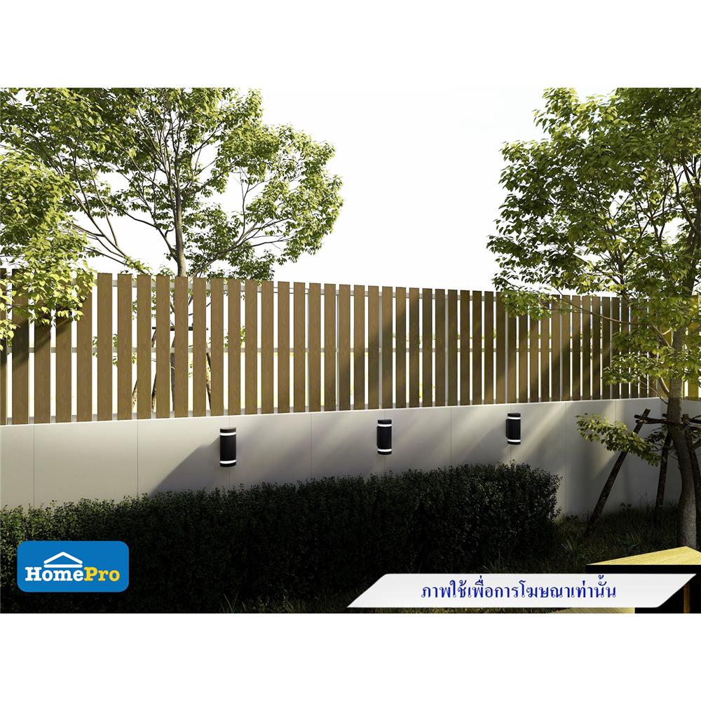 ไม้รั้ว หัวตัด WATSADUNIYOM 9X200X1.3 ซม. สีไม้สัก