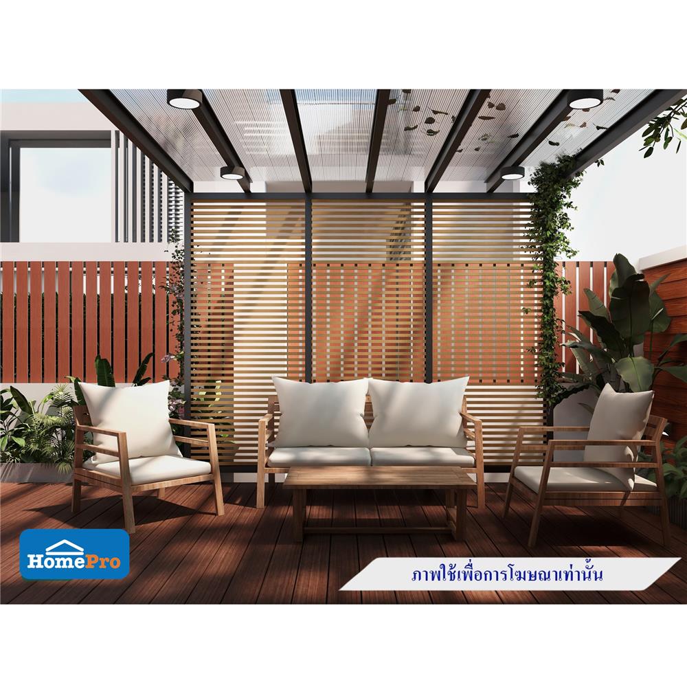 ไม้ระแนง WATSADUNIYOM แบบตัน 2.5X300X2.5 ซม. สีไม้สัก