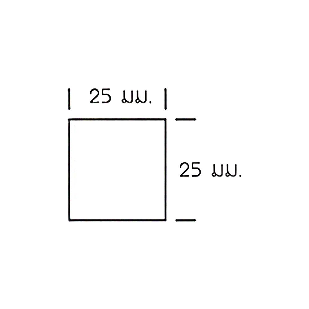 ไม้ระแนง WATSADUNIYOM แบบตัน 2.5X300X2.5 ซม. สีไม้สัก