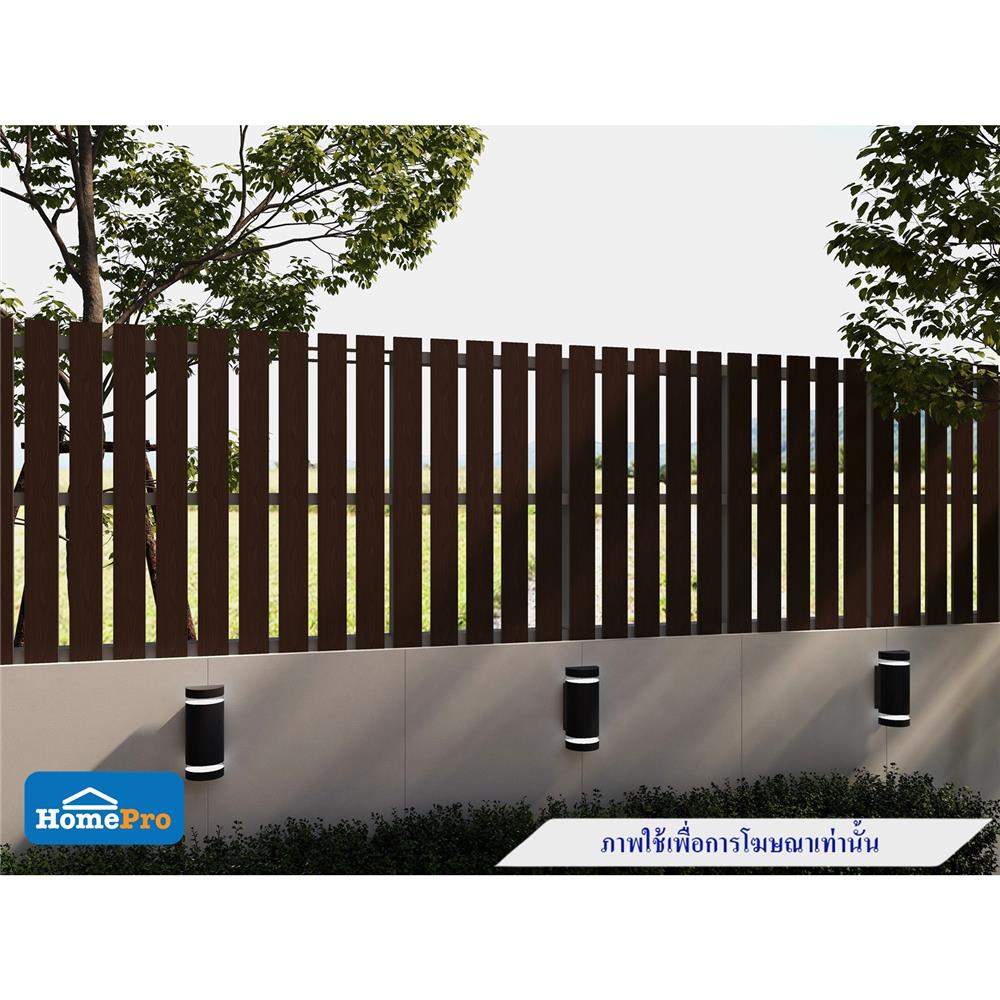 ไม้รั้ว หัวตัด ลายไม้ WATSADUNIYOM 9X150X1.3 ซม. สีน้ำตาล