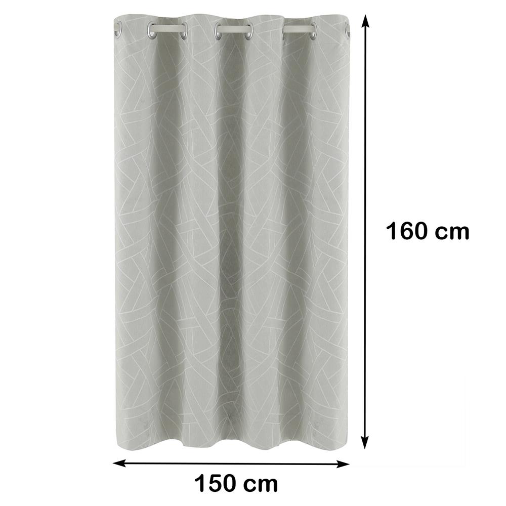 ผ้าม่าน EYELET HOME LIVING STYLE HAZA UV 150X160 ซม. สีเทา