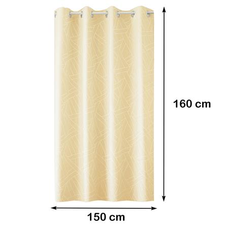 ผ้าม่าน EYELET HOME LIVING STYLE HAZA UV 150X160 ซม. สีครีม_8