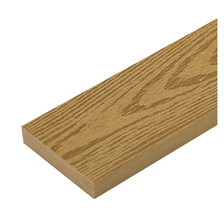 ไม้รั้ว หัวตัด ลายไม้  WATSADUNIYOM 9X150X1.3 ซม. สีไม้สัก