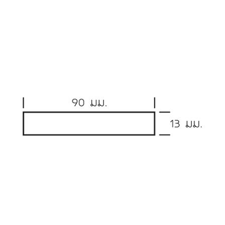 ไม้รั้ว หัวตัด ลายไม้  WATSADUNIYOM 9X150X1.3 ซม. สีไม้สัก_3