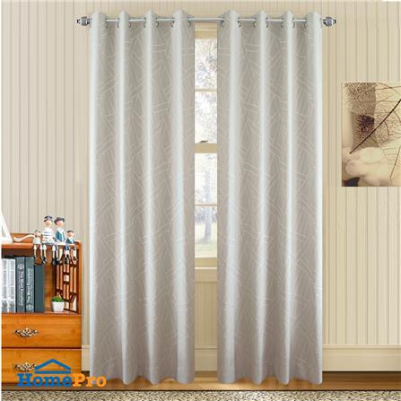 ผ้าม่าน EYELET HOME LIVING STYLE HAZA UV 150X250 ซม. สีเทา_5