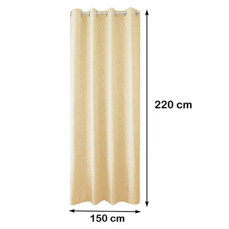 ผ้าม่าน EYELET HOME LIVING STYLE HAZA UV 150X220 ซม. สีครีม_8