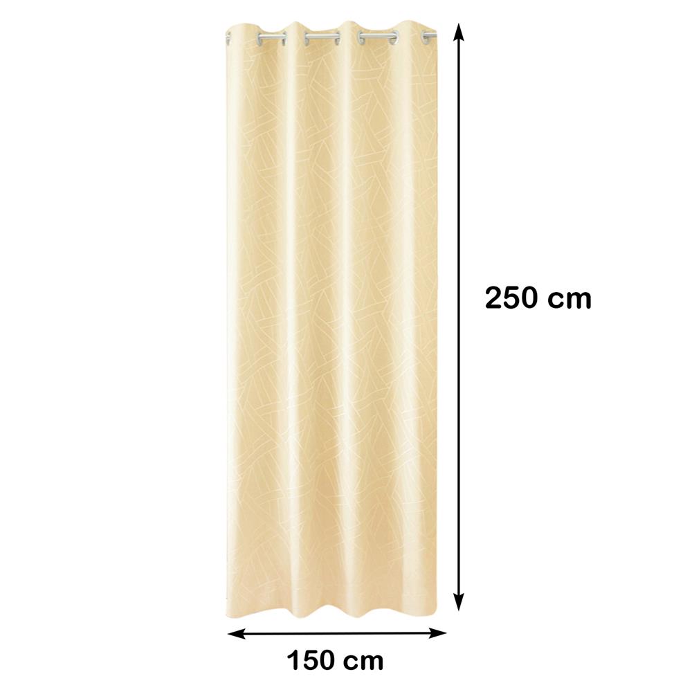 ผ้าม่าน EYELET HOME LIVING STYLE HAZA UV 150X250 ซม. สีครีม