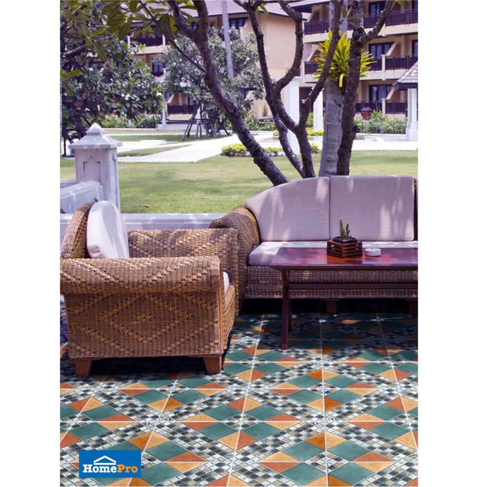 กระเบื้องพื้น 16x16 นิ้ว TARA บูราโน่-คัลเลอร์ฟูล PM 0.96M2