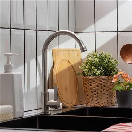 ก๊อกซิงค์เดี่ยวเคาน์เตอร์ RASLAND 3046655 สเตนเลส_2