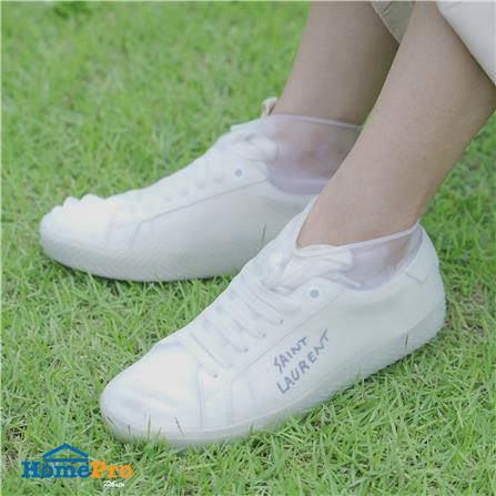 ซิลิโคนคลุมรองเท้าข้อต่ำ DEXZON เบอร์ 33-38 สีขาว_4