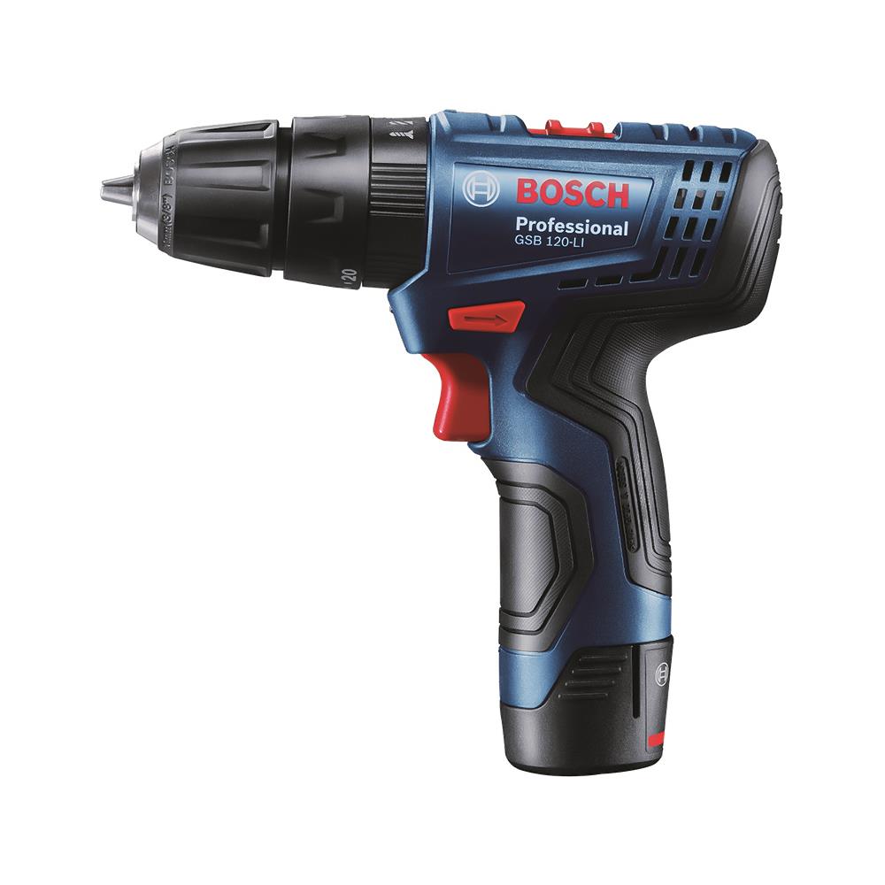สว่านไร้สาย (พร้อมแบตเตอรี่) BOSCH GSB 120-LI + GDR 120-LI 12 โวลต์