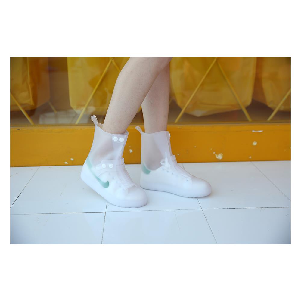 ซิลิโคนคลุมรองเท้าข้อสูง DEXZON เบอร์ 44-45 สีขาว