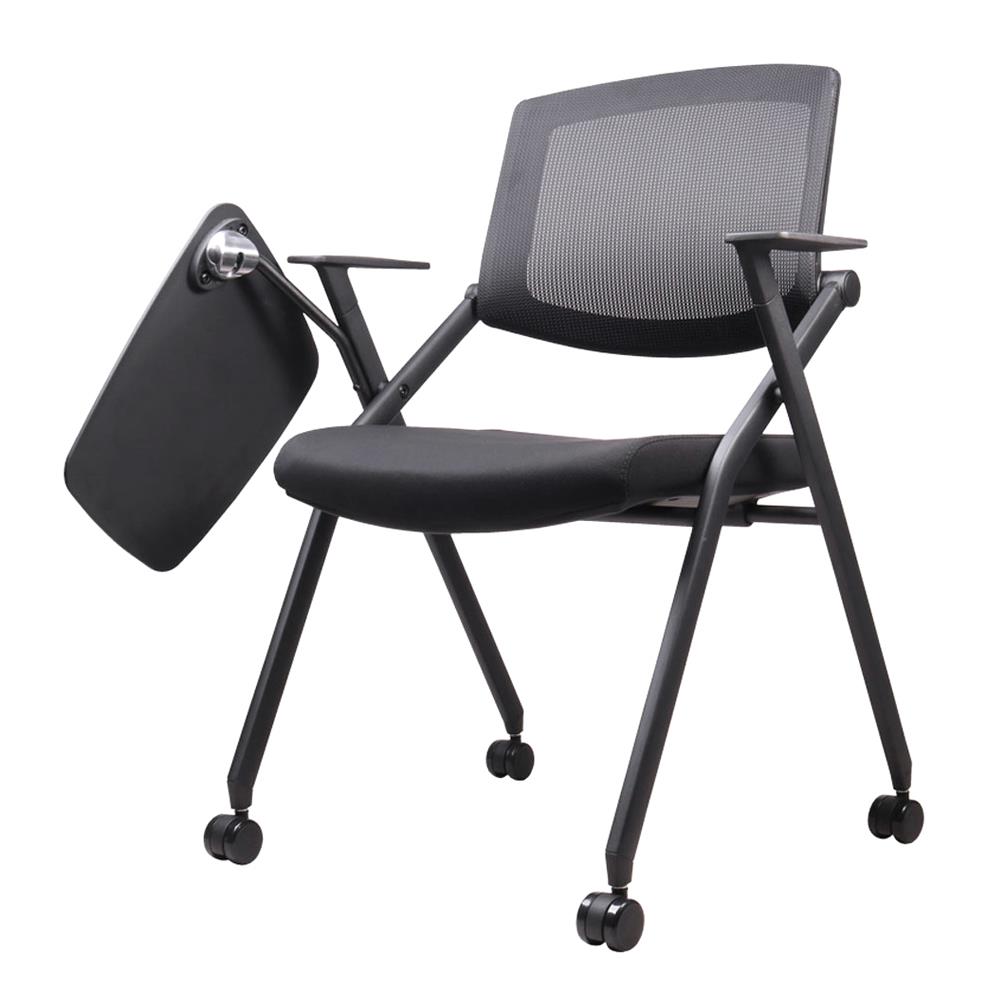 เก้าอี้สำนักงาน OFFICEINTREND DO LECTURE CHAIR WITH TABLET AND CASTORS สีดำ