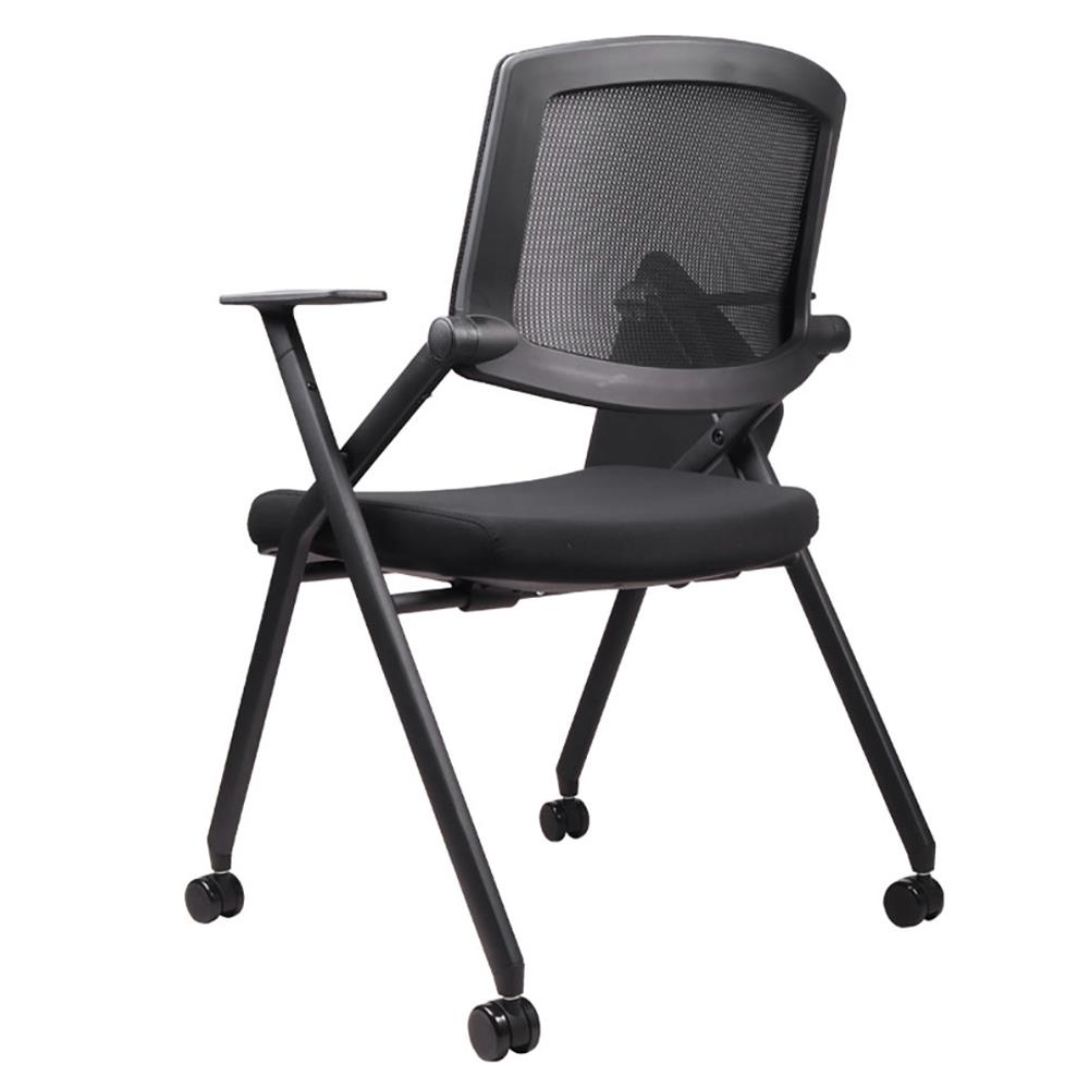 เก้าอี้สำนักงาน OFFICEINTREND DO LECTURE CHAIR WITH TABLET AND CASTORS สีดำ